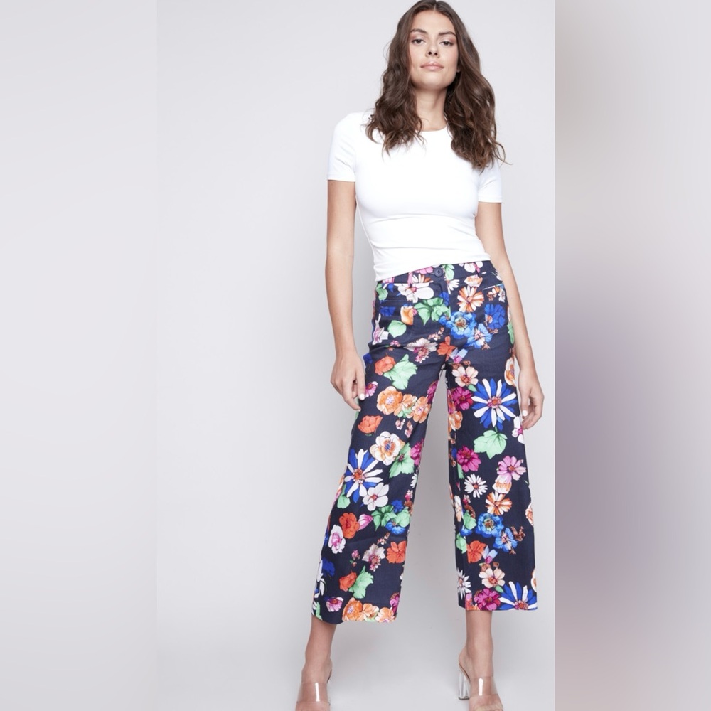CHARLIE B ❣️Wide leg floral pants - Picture 4 of 10